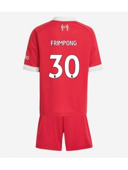 Liverpool Jeremie Frimpong #30 Replika Hemmakläder Barn 2025-26 Kortärmad (+ byxor)
